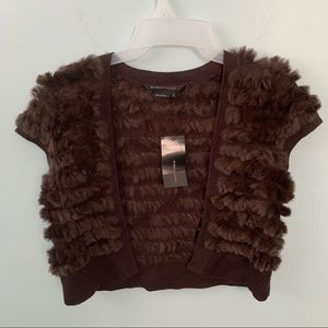 BCBG Fur Vest